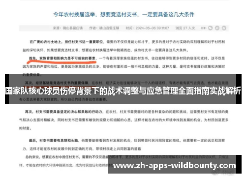 国家队核心球员伤停背景下的战术调整与应急管理全面指南实战解析